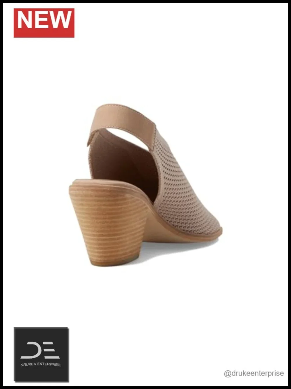 Eileen Fisher Womens Avil Heeled Sandals Wedge Block Heel Slingback